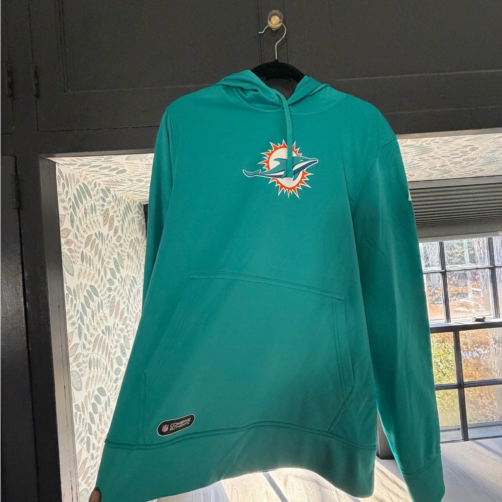 New Era Teal Hoodie with Logo